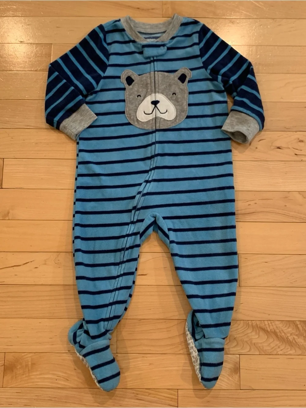 Carter's Baby Boy Size 12 Months Fleece Footed Pajamas Set of 2